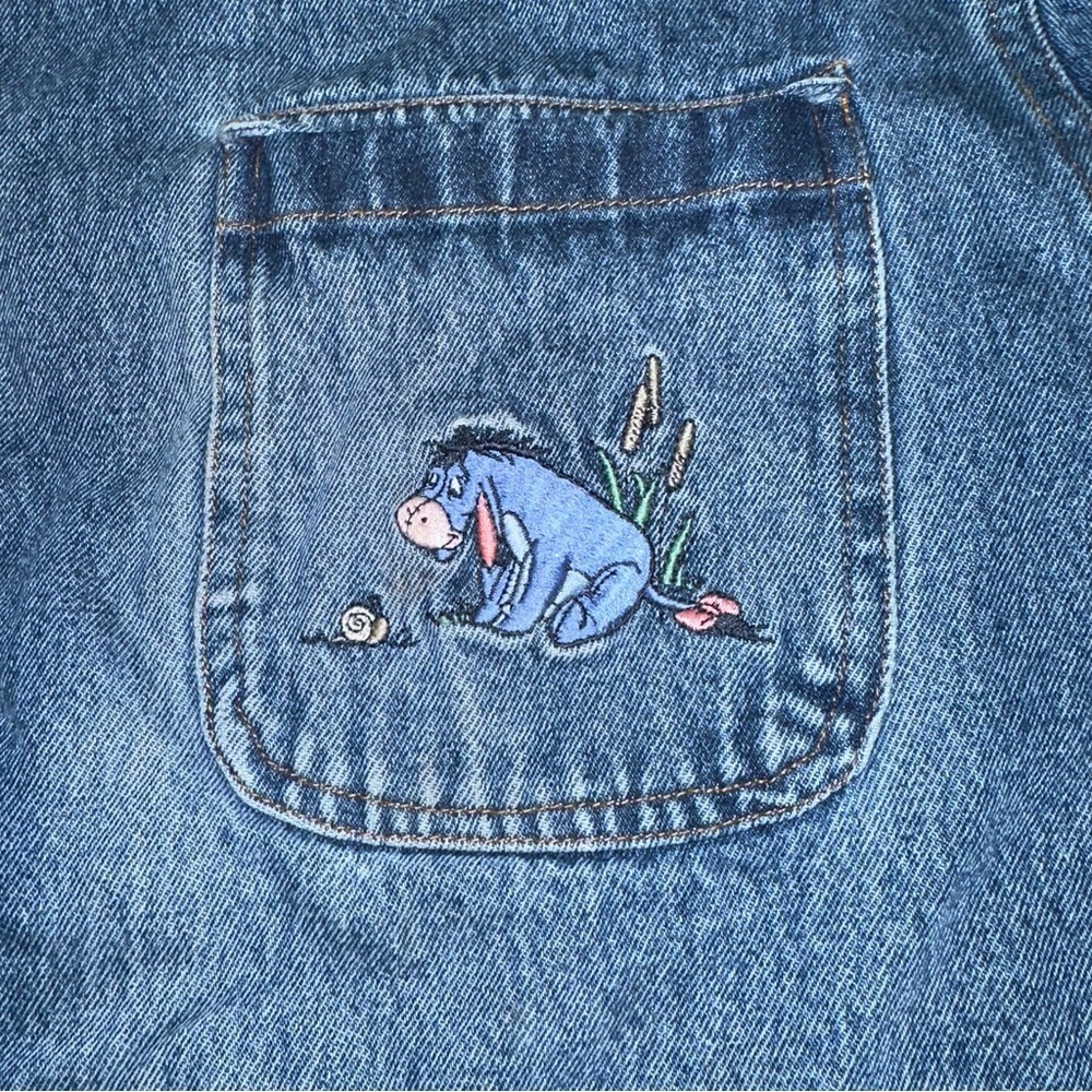 Vintage Disney Catalog Blue Denim lined Jacket- Winnie the Pooh - Picture 4 of 11